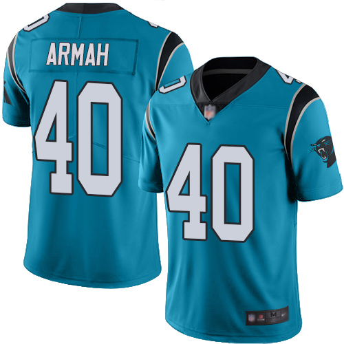 Carolina Panthers Limited Blue Men Alex Armah Jersey NFL Football #40 Rush Vapor Untouchable->carolina panthers->NFL Jersey